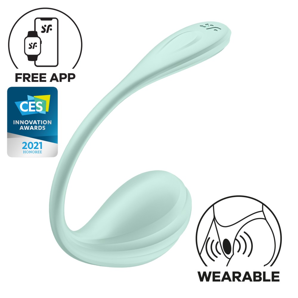 Satisfyer Smooth Petal Mint app vezérelt G-pont vibrátor