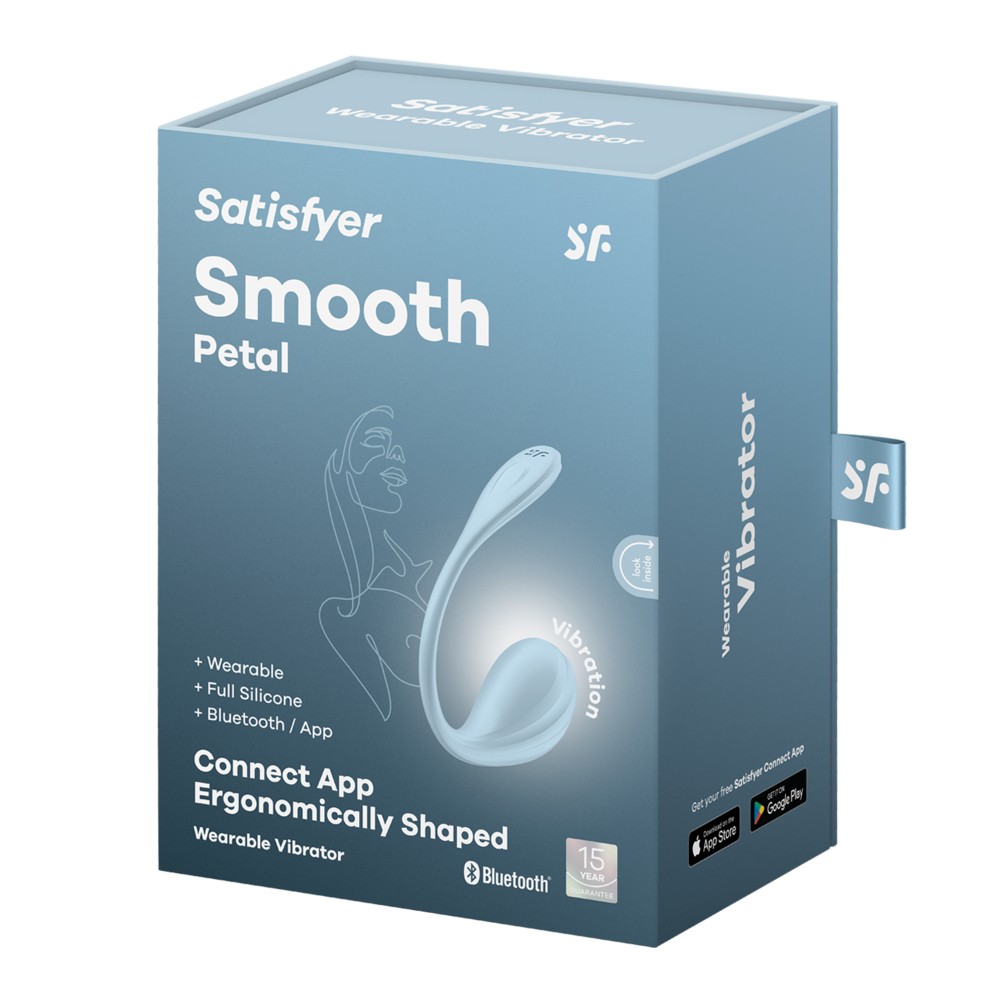 Satisfyer Smooth Petal Light Blue app vezérelt G-pont vibrátor - Image 5