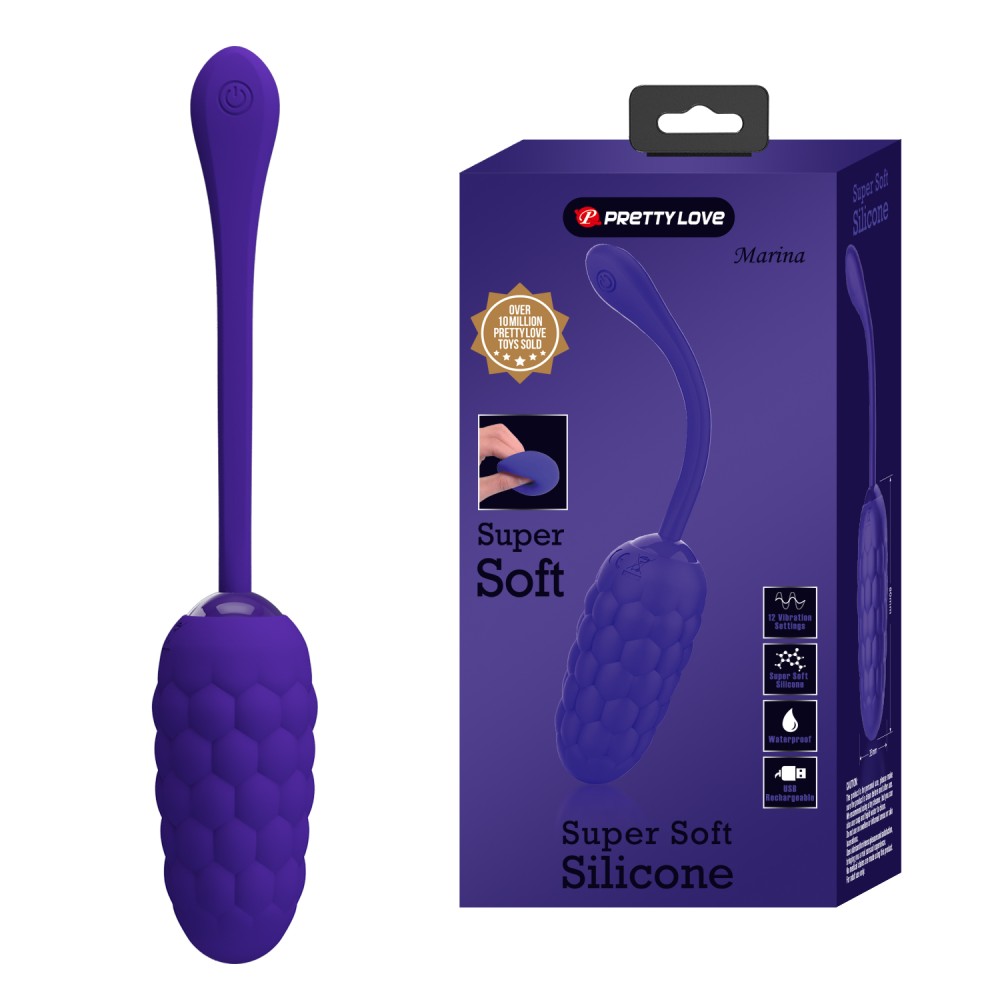 Pretty Love Marina Purple bordázott mini vibrátor - Image 10