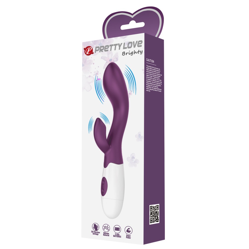 Pretty Love Brighty Purple kétmotoros vibrátor 30 móddal - Image 9