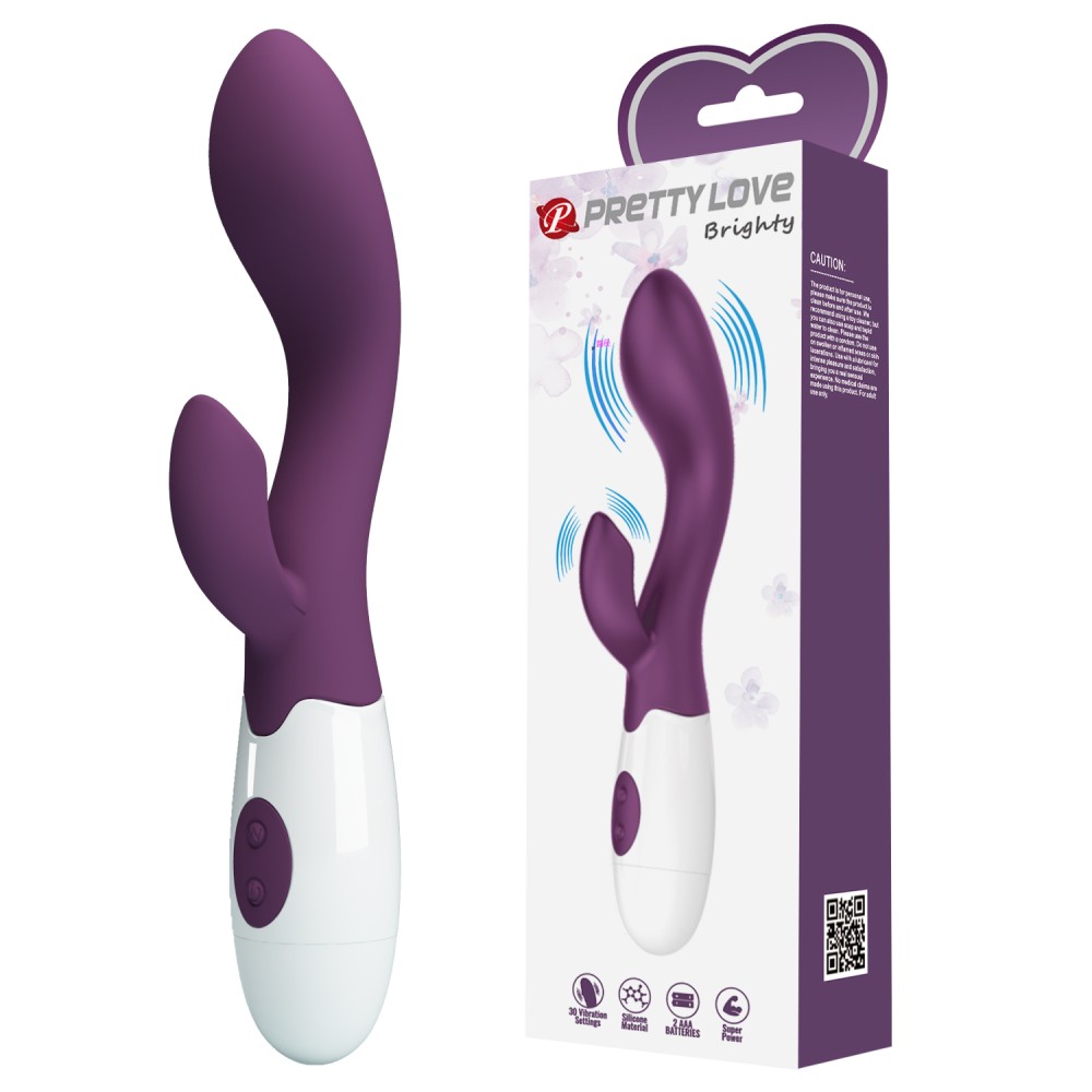 Pretty Love Brighty Purple kétmotoros vibrátor 30 móddal - Image 8