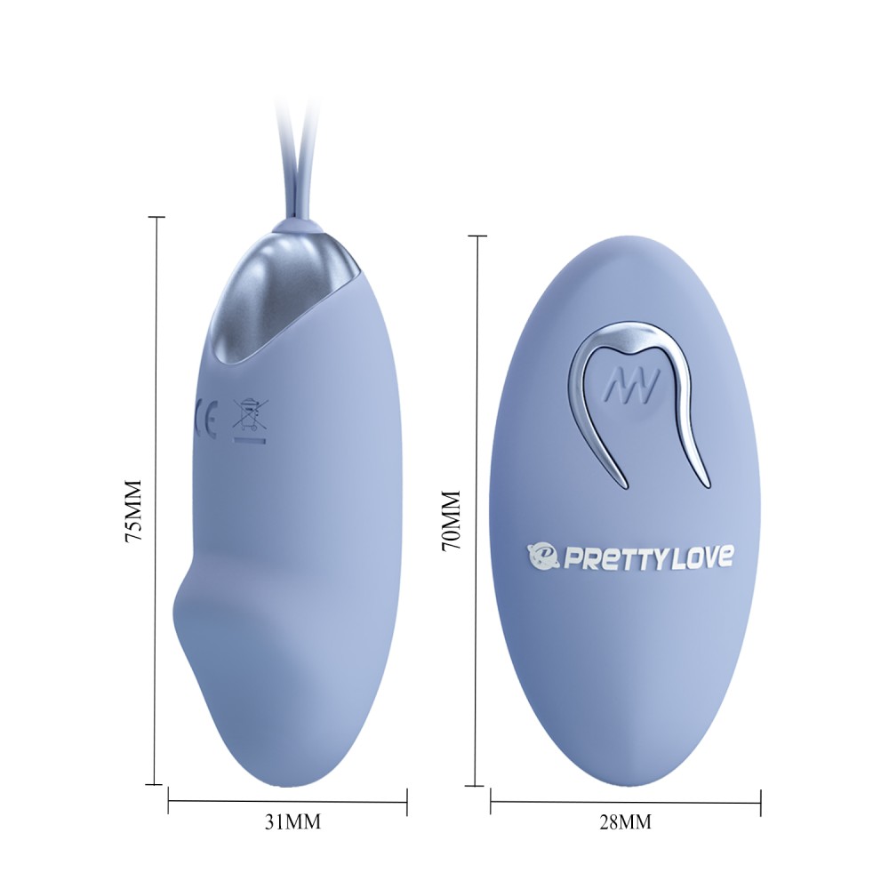 Pretty Love Julia Blue — Kék G-pontos Mini Vibrátor, Távirányítós - Image 4
