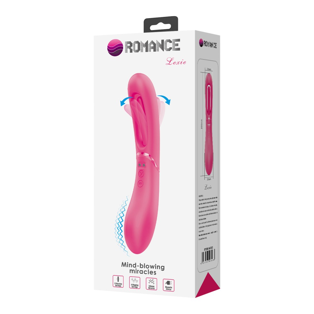 Romance Lexie 20 cm - G-pontos vibrátor csavarodó funkcióval (rózsaszín) - Image 10