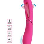 Romance Lexie 20 cm - G-pontos vibrátor csavarodó funkcióval (rózsaszín)