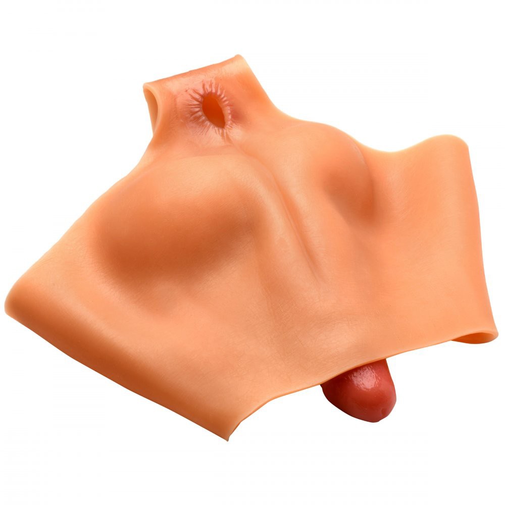 Silicone Penis Boxer Panties - élethű szilikon péniszbetétes boxer (testszínű) - Image 5