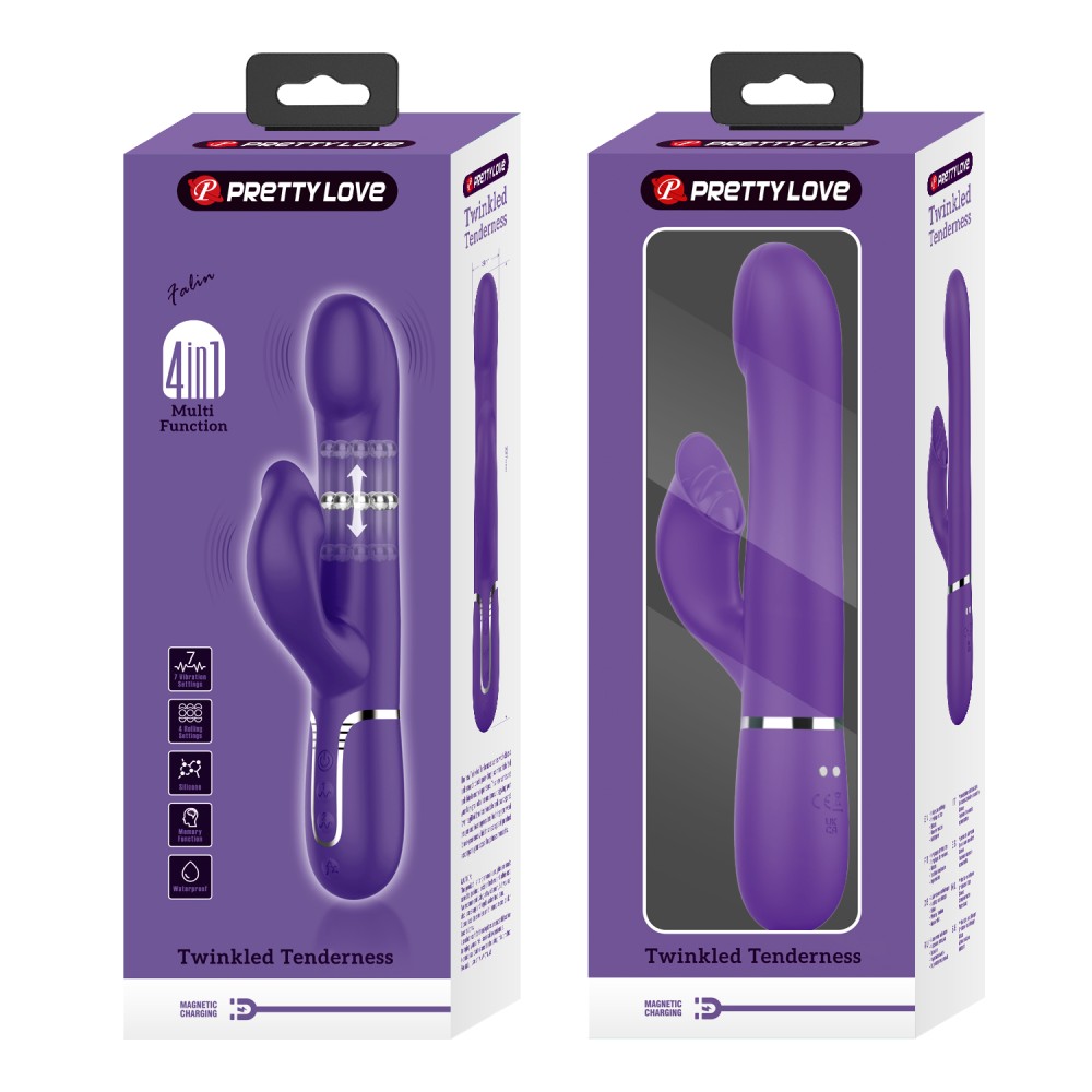 Pretty Love Falin Twinkled Tenderness — Kétmotoros Vibrátor, 22,7 cm - Image 10