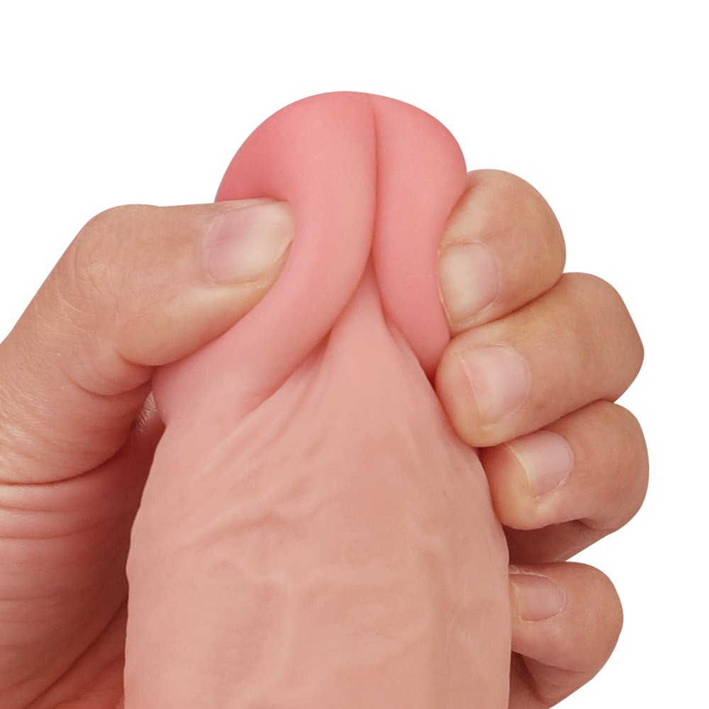 Lovetoy Sliding-Skin Kettős Rétegű Dildó Tapadókoronggal, 24 cm - Image 5