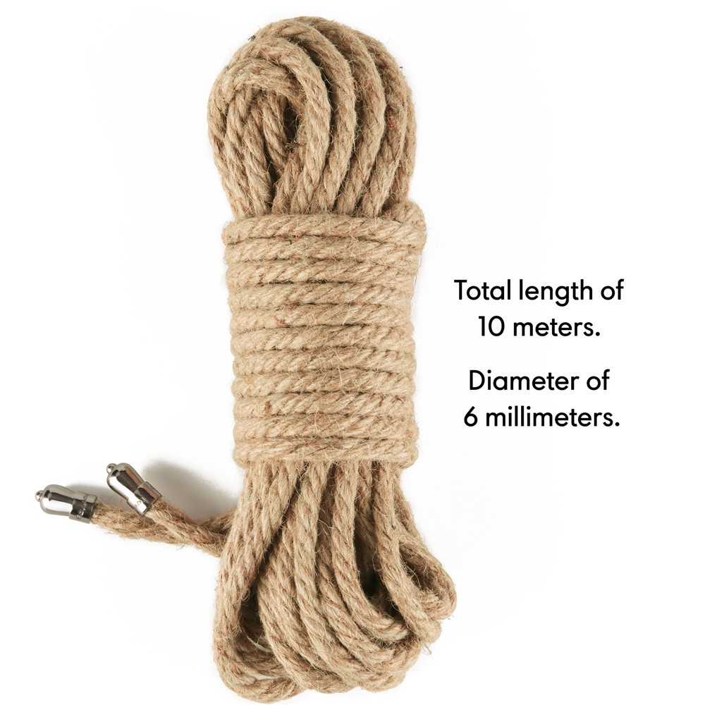 Bondage kötél 10 m – rusztikus pamut kötél - Image 8