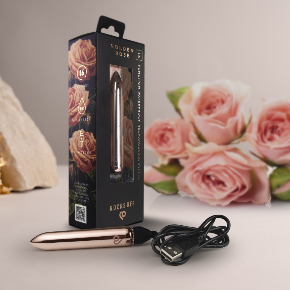 Mini bullet vibrátor – Golden Rose 16 rezgési móddal - Image 3
