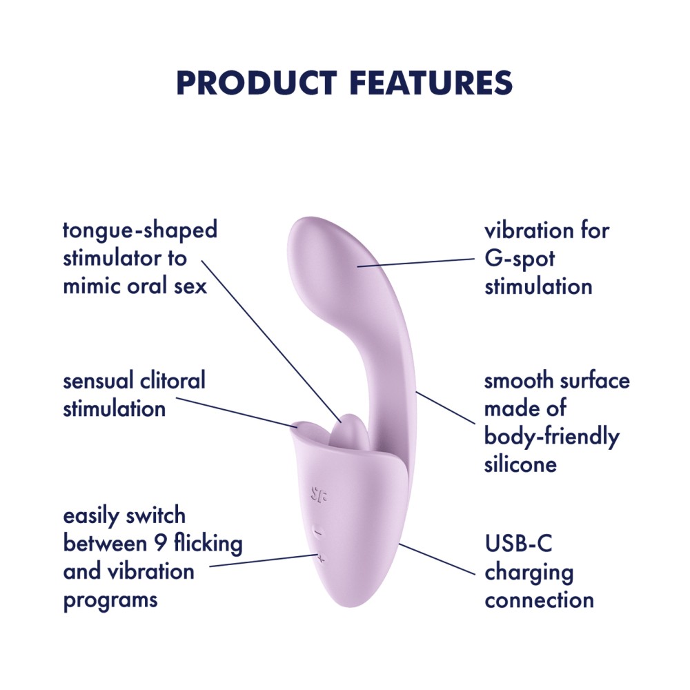 Satisfyer Tongue Expert Lavender nyelvszerű csiklóizgató - Image 4