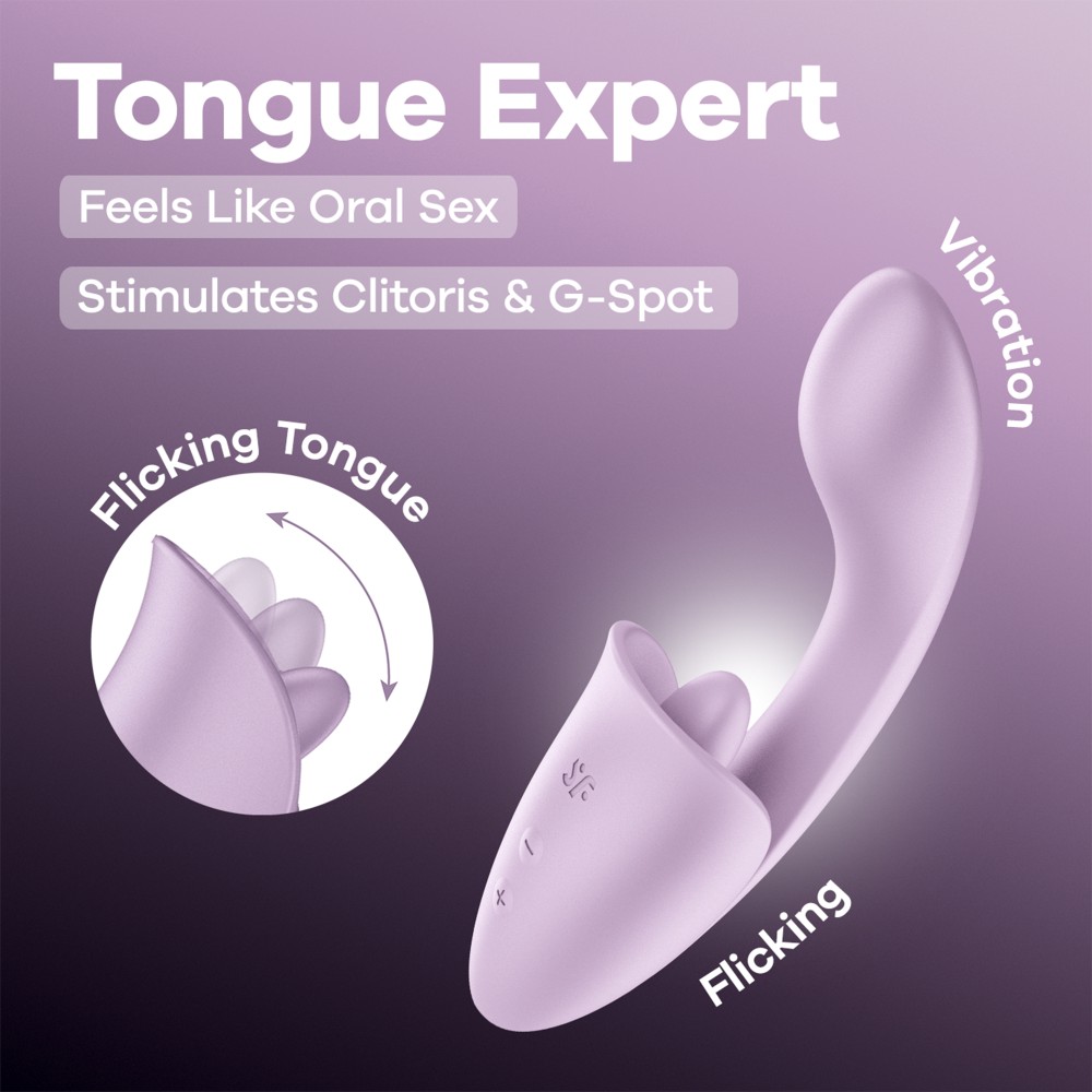Satisfyer Tongue Expert Lavender nyelvszerű csiklóizgató - Image 2