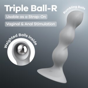 Triple Ball-R tapadókorongos anál dildó