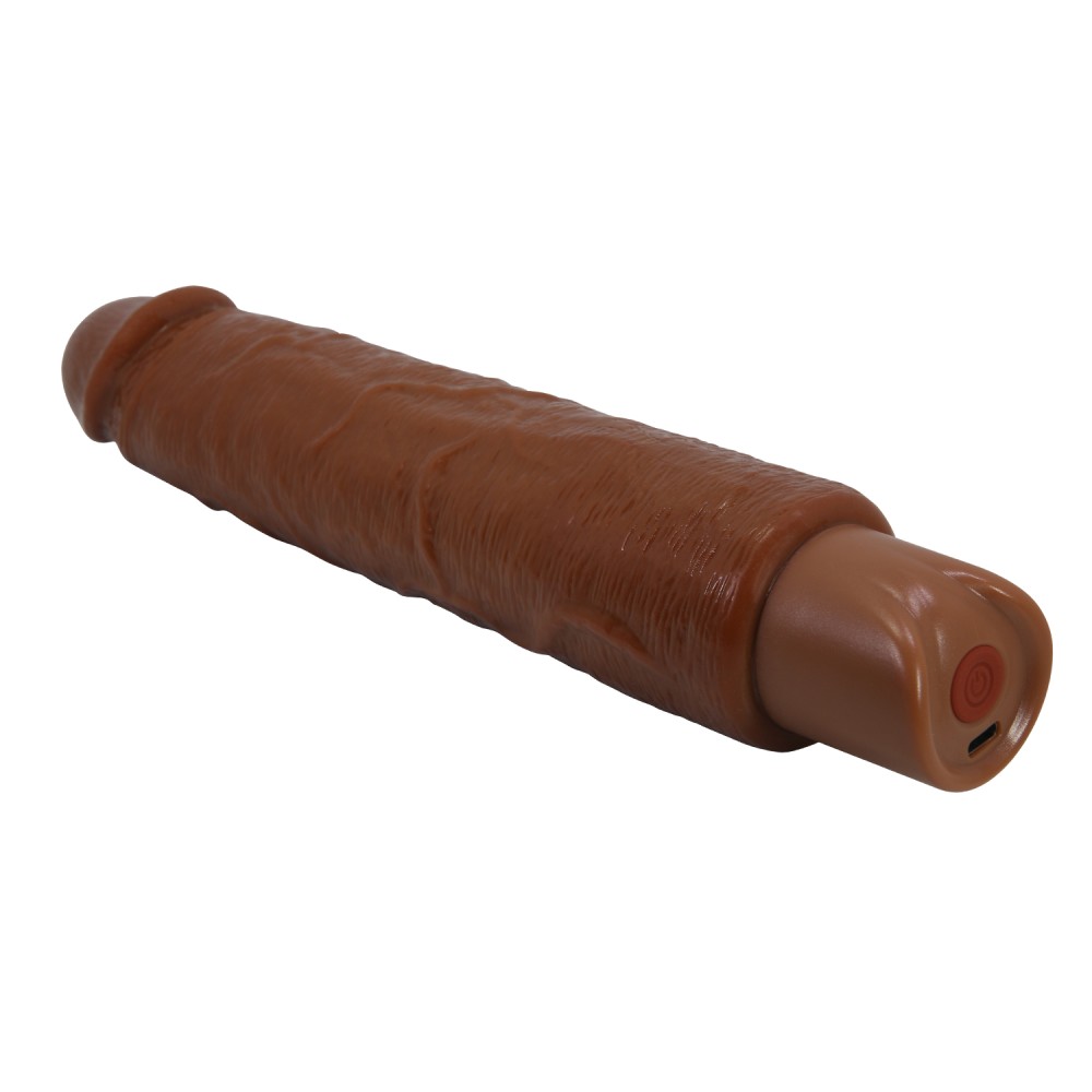 Pretty Love Soren Brown — Barna Realisztikus Vibrátor, 25,2 cm - Image 5