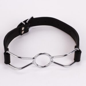 Calf Softy Leather Top and Lamb Leather Padding with Stainless Steel Mouth Piece Black
