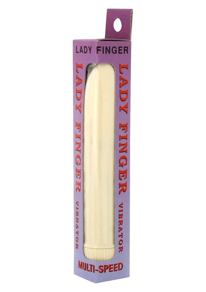 Ladyfinger Minivibrator – elemes, mini vibrátor (fehér) - Image 2