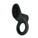 Pretty Love Cobra 7,6 cm - vibrátoros péniszgyűrű csiklóizgatóval (fekete)