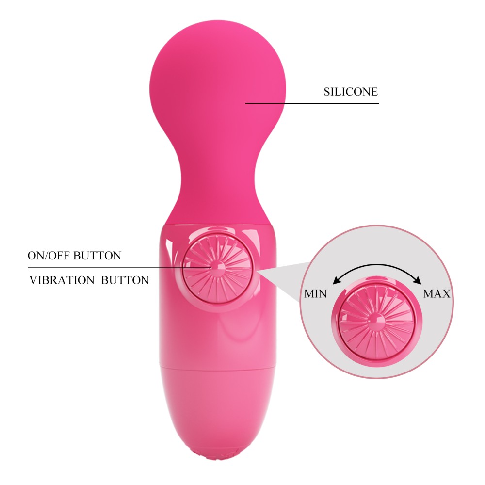 Pretty Love Mini Stick Vibrátor Piros — Kezdőknek - Image 4