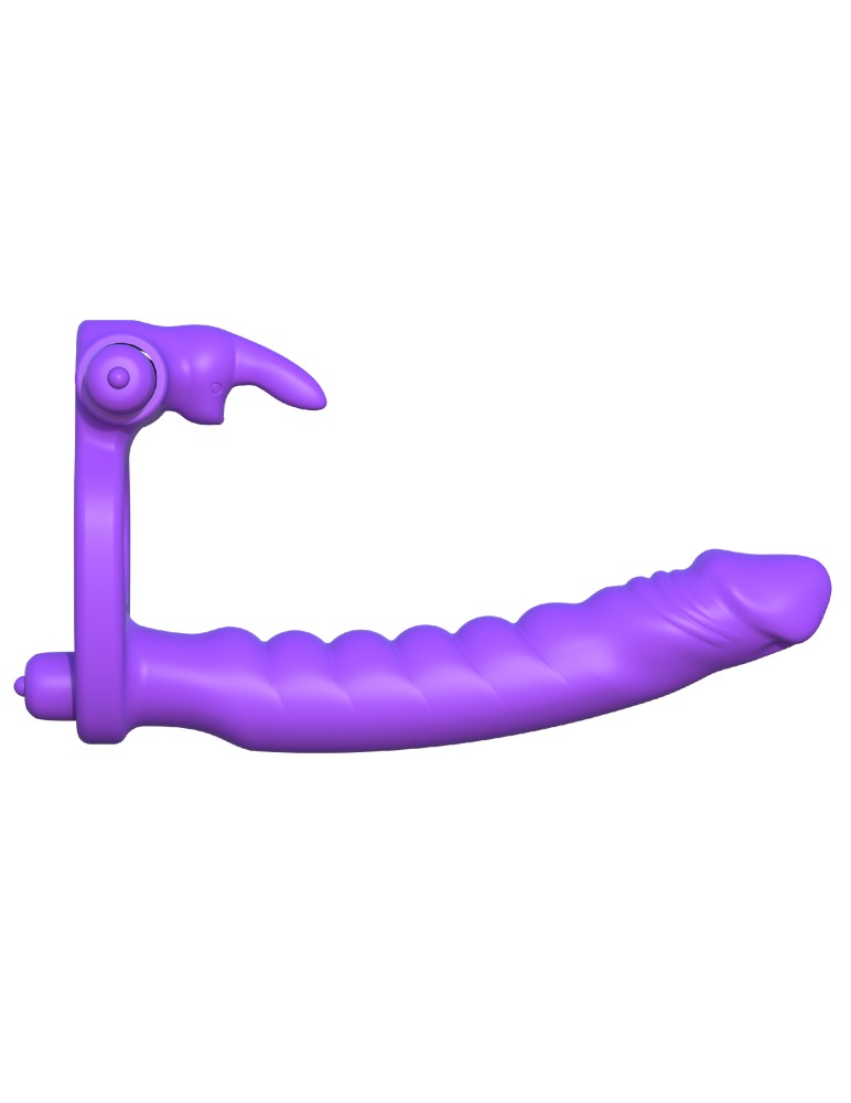 Fantasy C-Ringz Kettős Behatolás Péniszgyűrű — Lila - Image 2