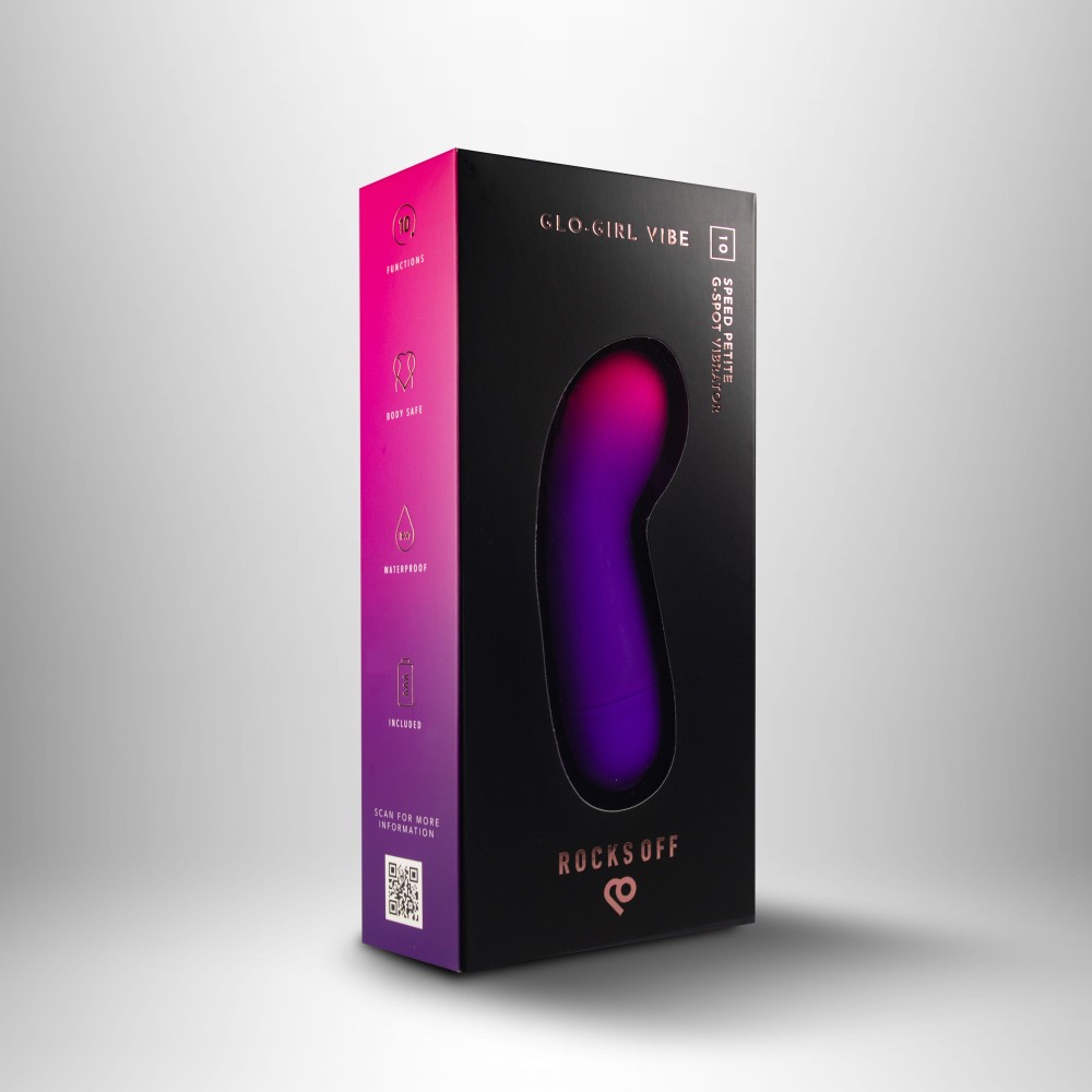 Glo-Girl Vibe (12 cm) - kompakt G-pontos vibrátor kezdőknek (lila-rózsaszín) - Image 7