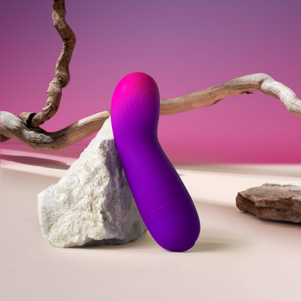 Glo-Girl Vibe (12 cm) - kompakt G-pontos vibrátor kezdőknek (lila-rózsaszín) - Image 2