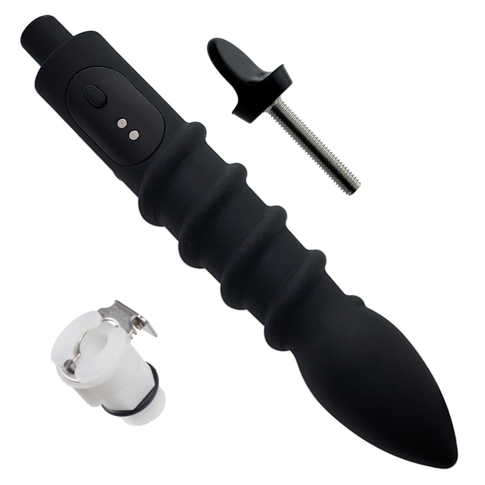 RosCup Pro Vibráló Anál Pumpa 2 Pluggal LCD Kijelzővel - Image 2