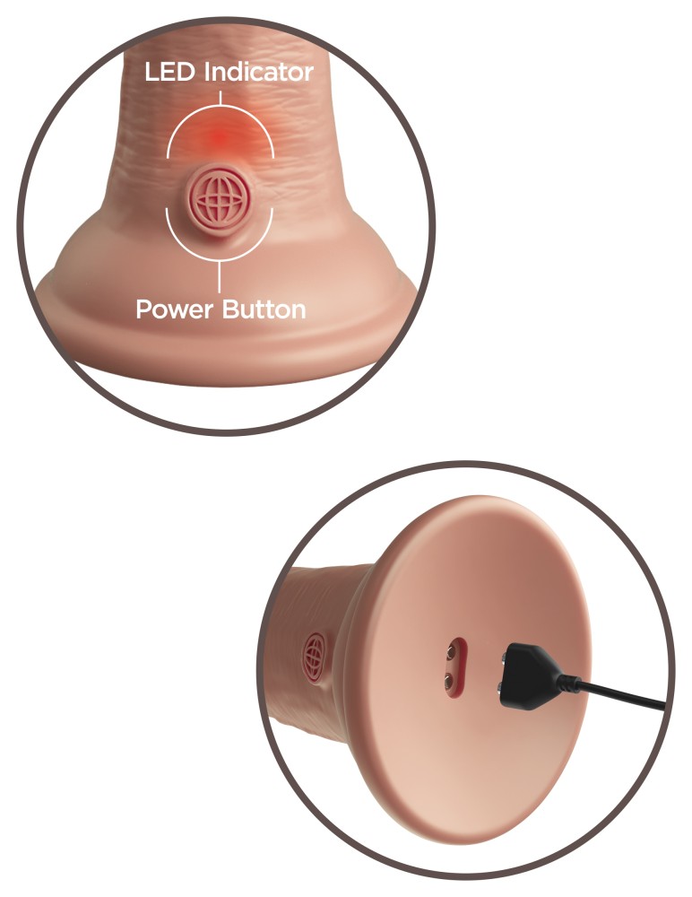 Dual Density Vibe (20 cm) - kétrétegű vibrátor (testszínű) - Image 2