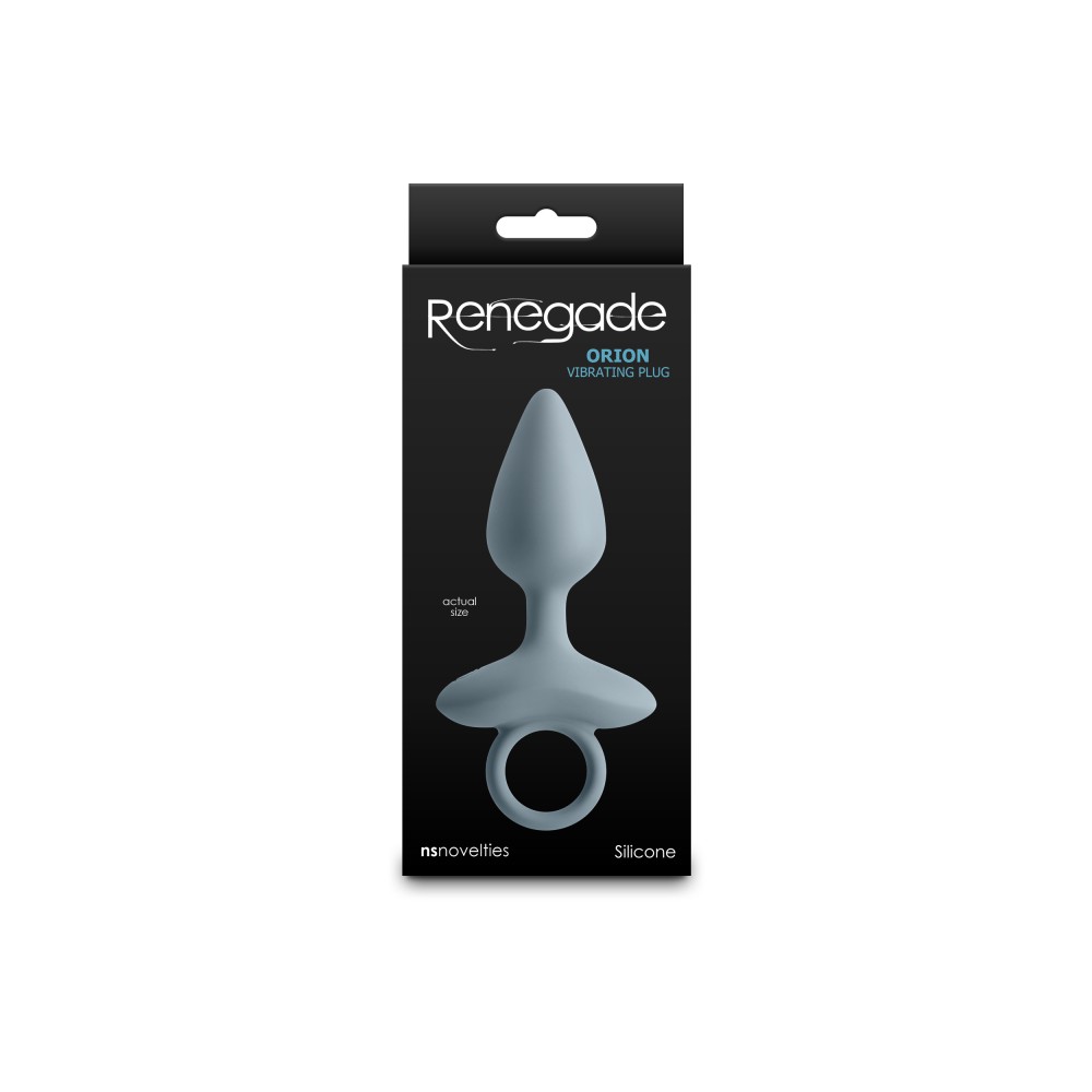Renegade Orion - kúpos vibráló anál plug (szürke) - Image 3