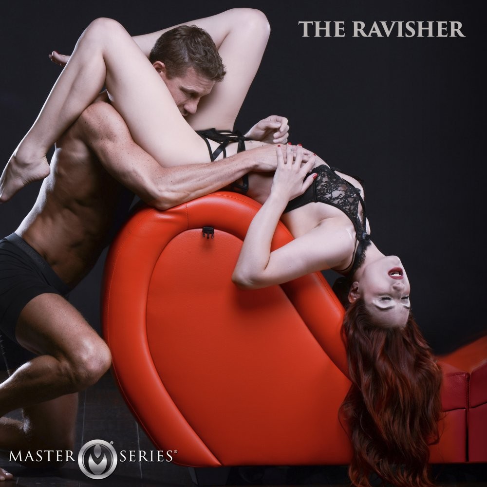 Sex Lounge Chair III — Fekete-Piros Szexfotel, 144 cm - Image 6