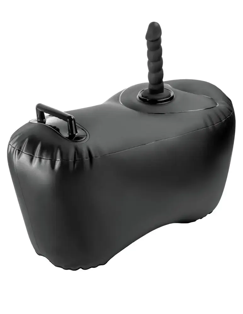Body Dock Inflatable Love Seat — Fekete Felfújható Puff Dildóval - Image 2