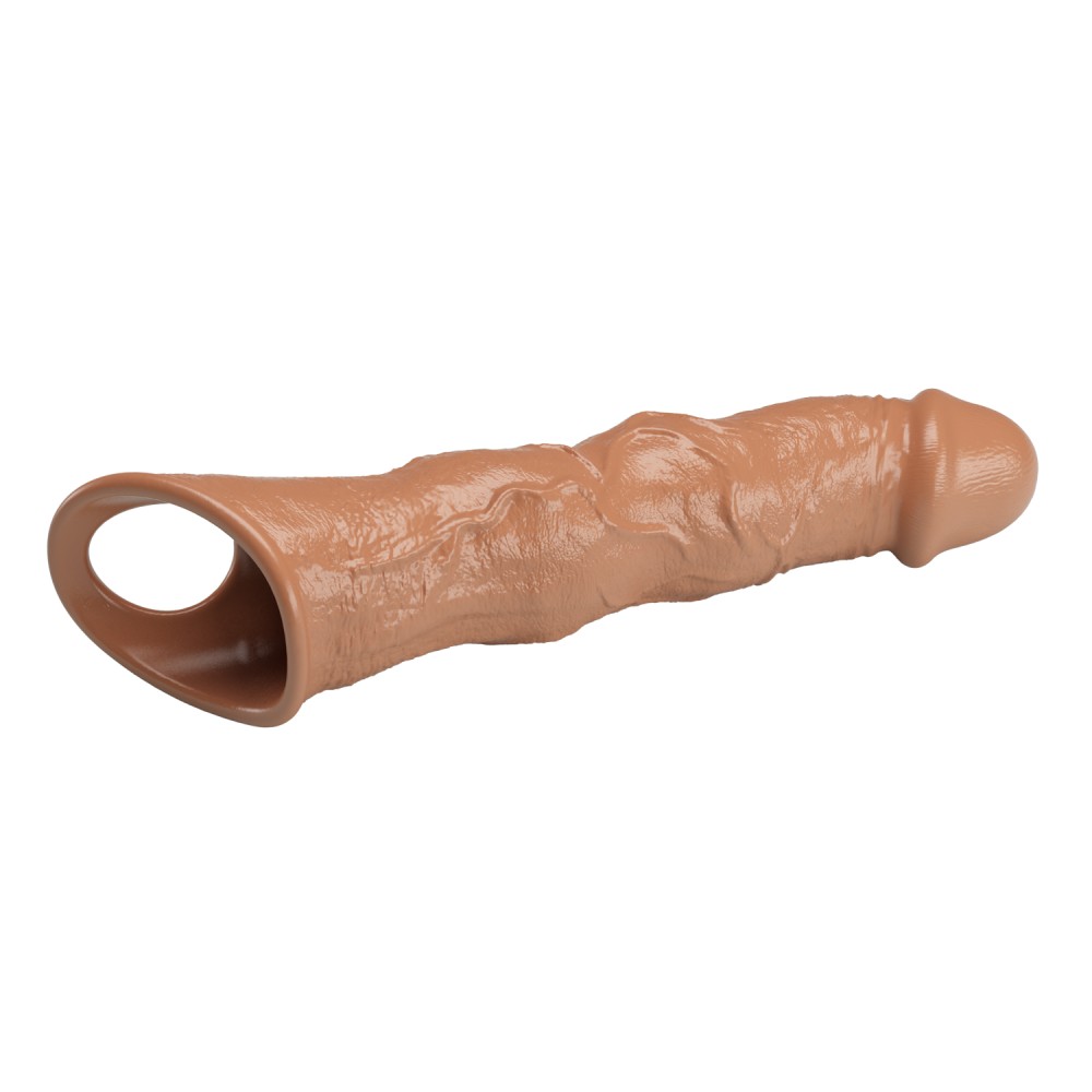 Pretty Love Extension Péniszhüvely 28 cm — Barna - Image 12