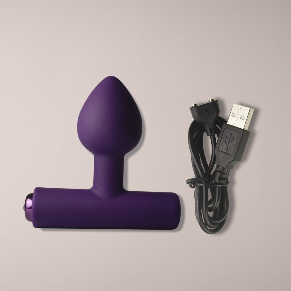 NOVA Astryx — Lila Vibráló Anál Plug 16 Móddal, Szilikon - Image 9