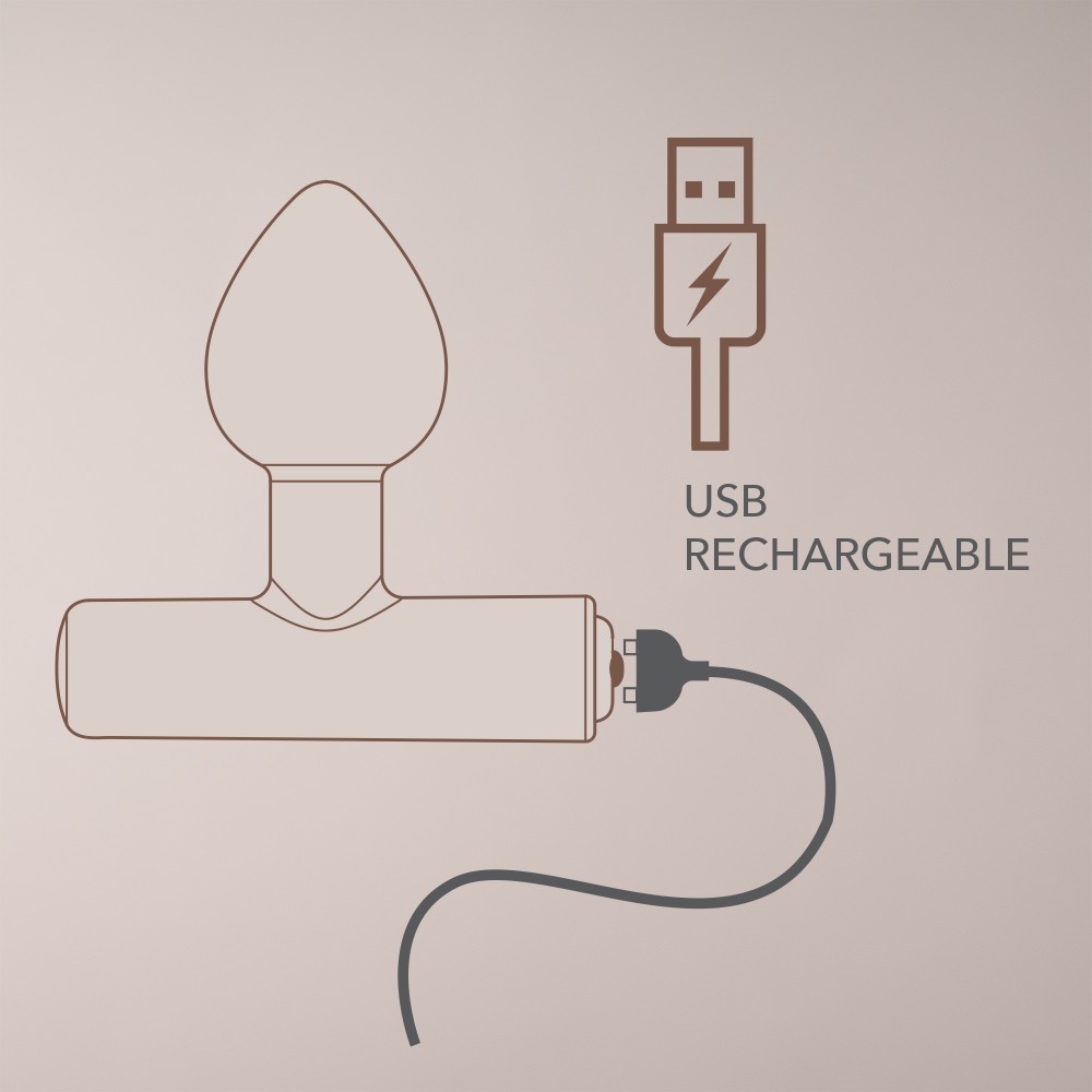 NOVA Astryx — Lila Vibráló Anál Plug 16 Móddal, Szilikon - Image 8