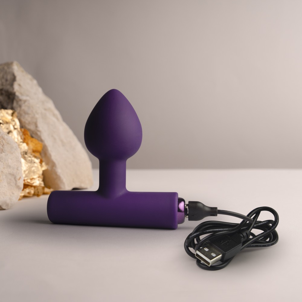 NOVA Astryx — Lila Vibráló Anál Plug 16 Móddal, Szilikon - Image 7
