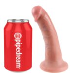 Élethű dildó 15,2 cm - erezett, tapadókoronggal (testszínű)