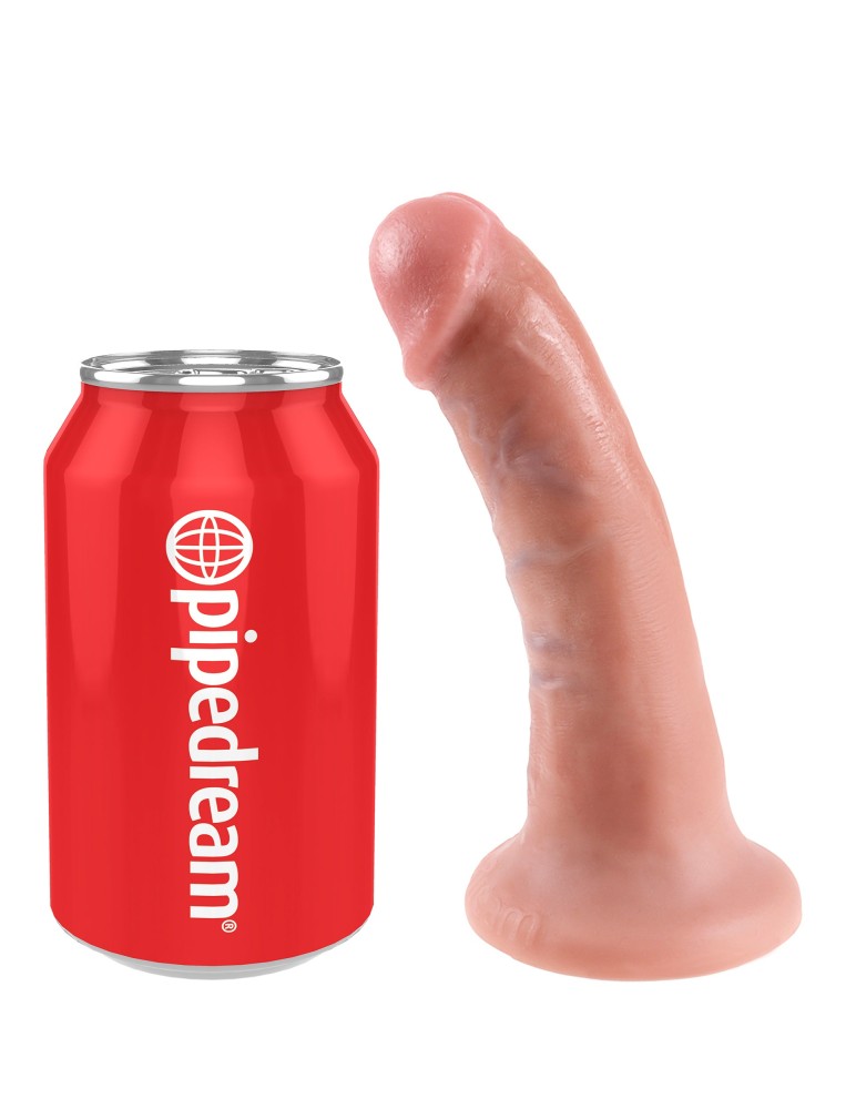 Élethű dildó 15,2 cm - erezett, tapadókoronggal (testszínű)