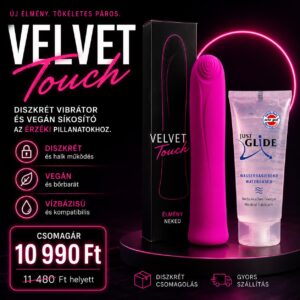 Velvet Touch Box – Diszkrét Vibrátor és Vegán Síkosító