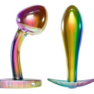 ANOS Metal Rainbow — Fém Anál Plug Szett, 2 db