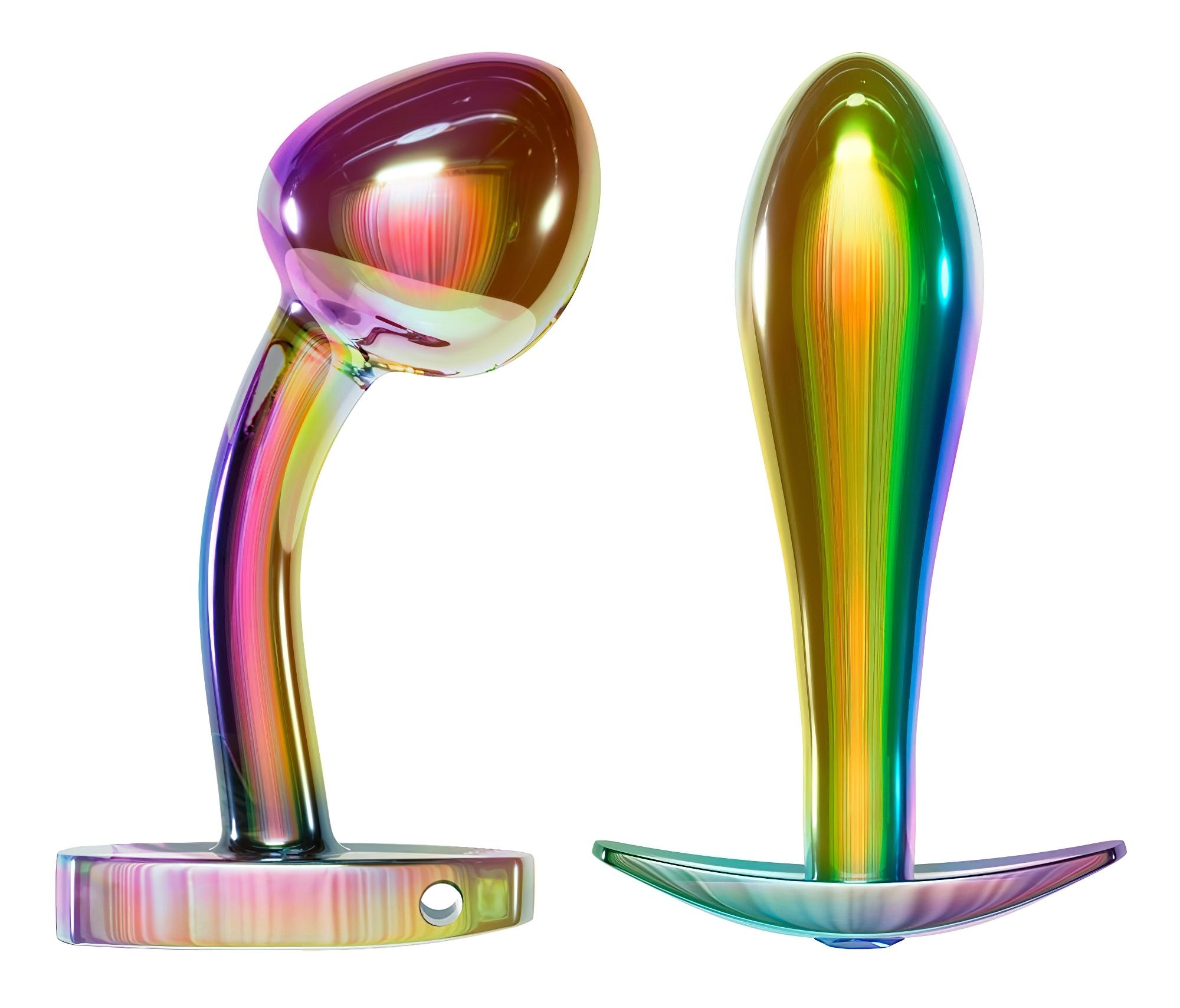 ANOS Metal Rainbow — Fém Anál Plug Szett, 2 db