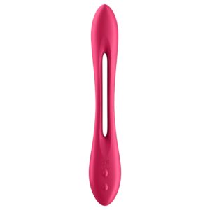 Satisfyer Elastic Joy — Akkus, Flexibilis Párvibrátor, Piros