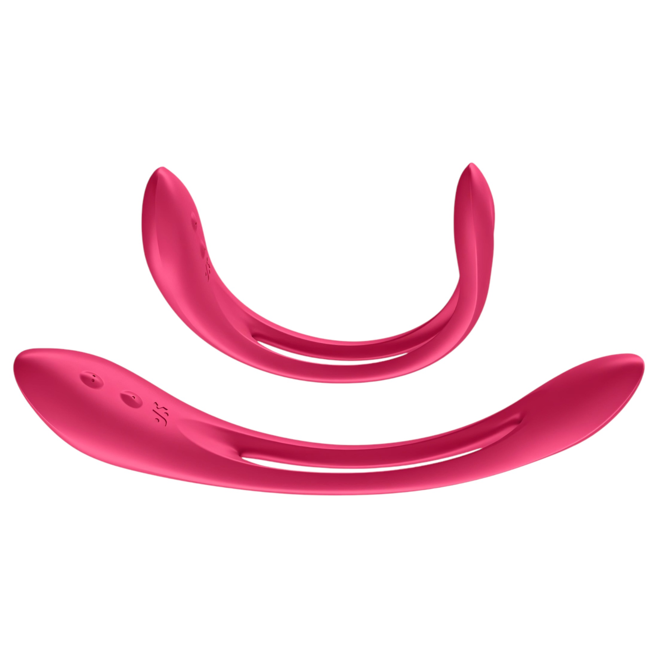 Satisfyer Elastic Joy — Akkus, Flexibilis Párvibrátor, Piros - Image 3