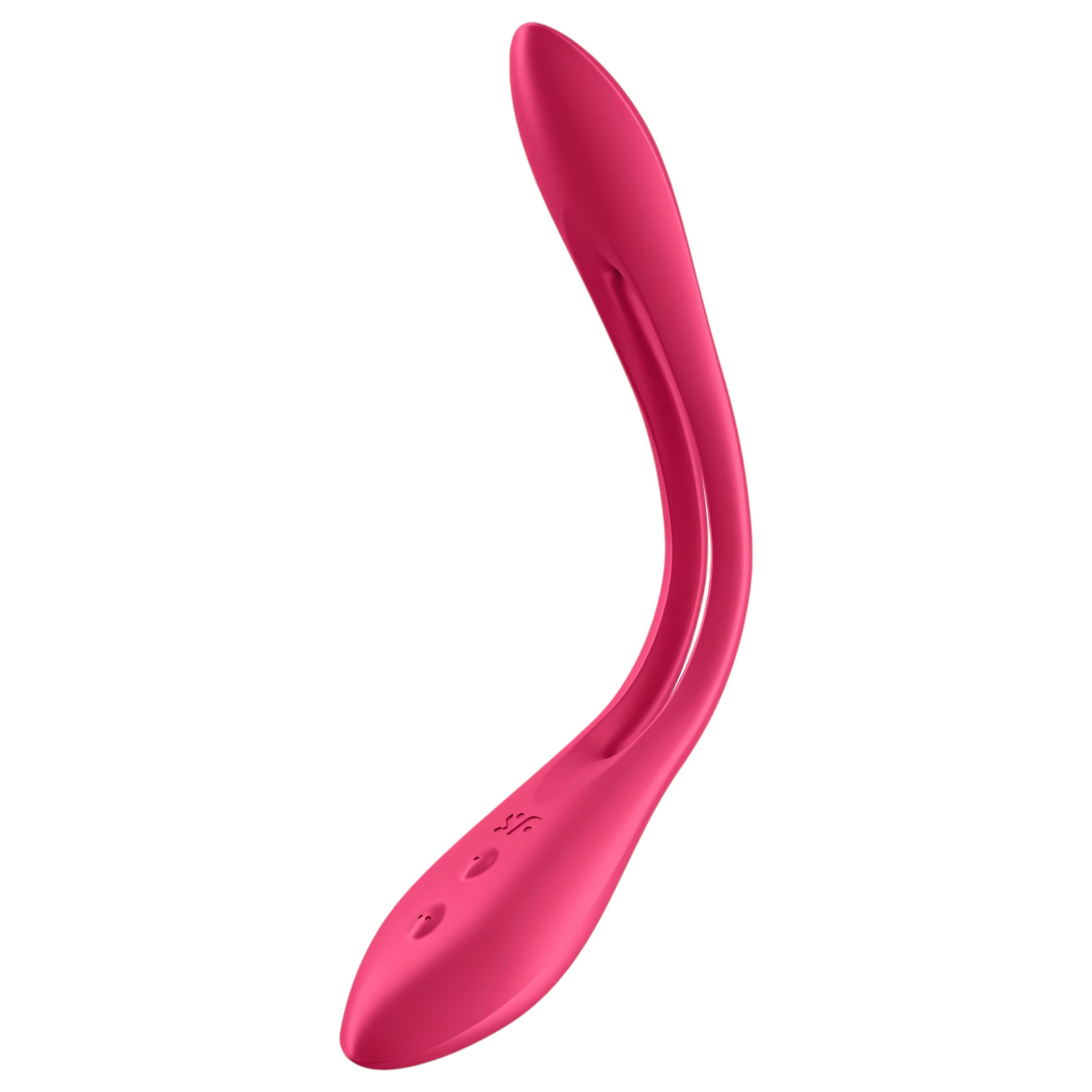 Satisfyer Elastic Joy — Akkus, Flexibilis Párvibrátor, Piros - Image 4