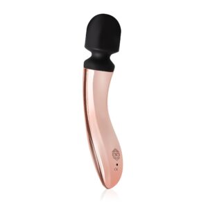 Rosy Gold Wand Curve flexibilis masszírozó vibrátor