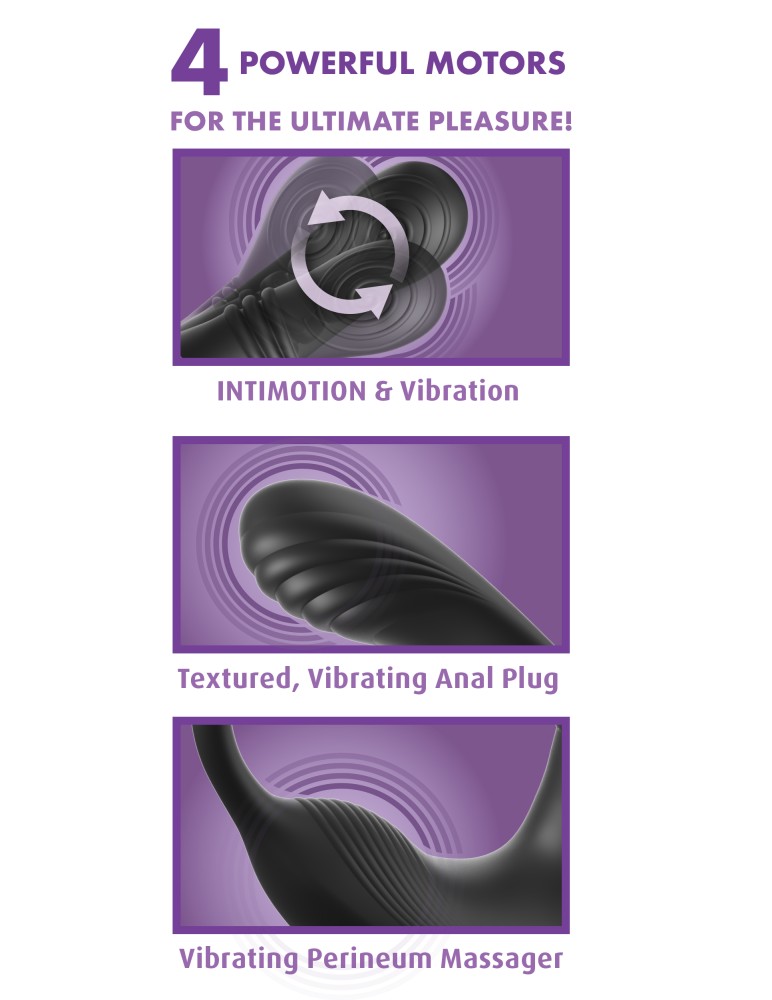 Ass-Gasm IntiMotion — Prosztata Stimulátor Péniszgyűrűvel, Távirányítós - Image 5