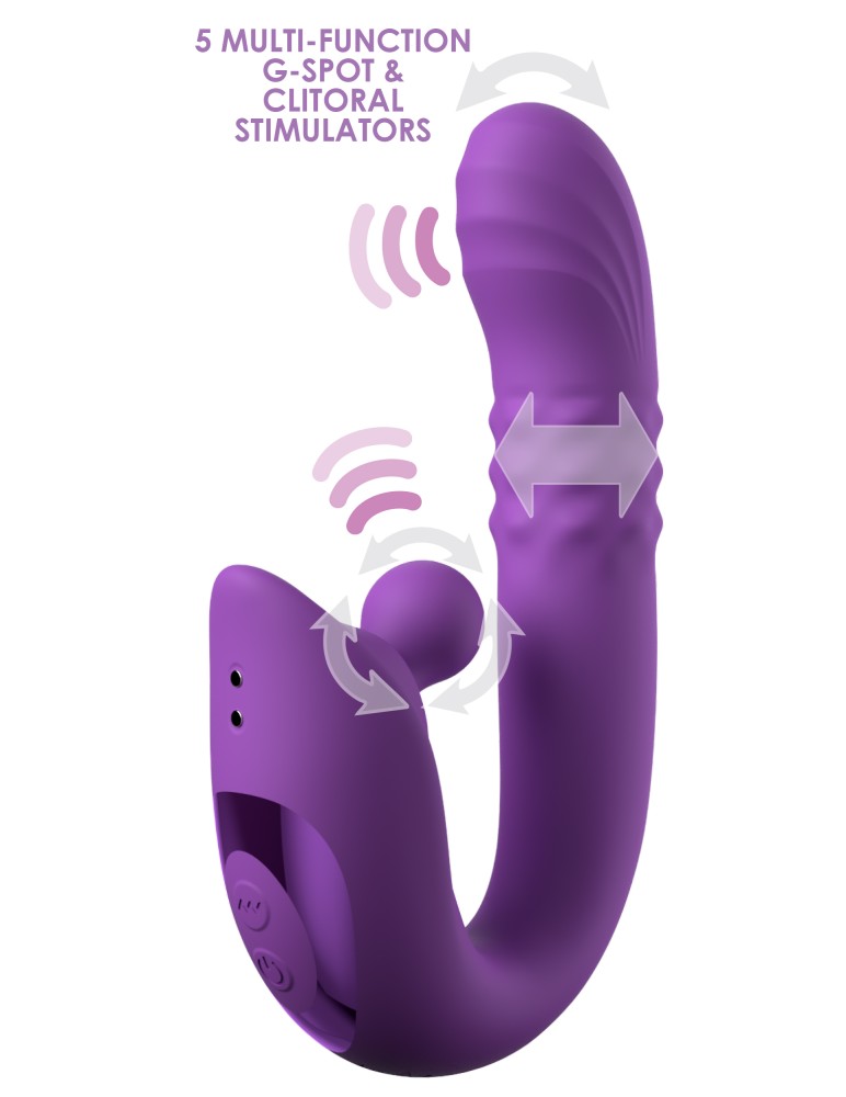 Harmoni Pro — Toló Funkciós Rabbit Vibrátor Lila - Image 7