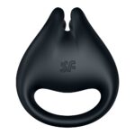 Satisfyer Perfect Pair 1 - ujjvibrátor és péniszgyűrű egyben (fekete)