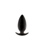 Spades Large 10 cm - anál plug biztonságos fogóval (fekete)