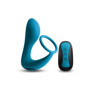 Renegade Slingshot II 11,9 cm - prosztata masszírozó péniszgyűrűvel, távirányítóval (kék)