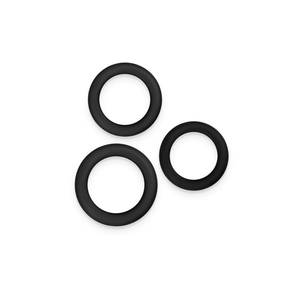 Renegade 3pc Slim Rings - péniszgyűrű szett (fekete) - Image 3