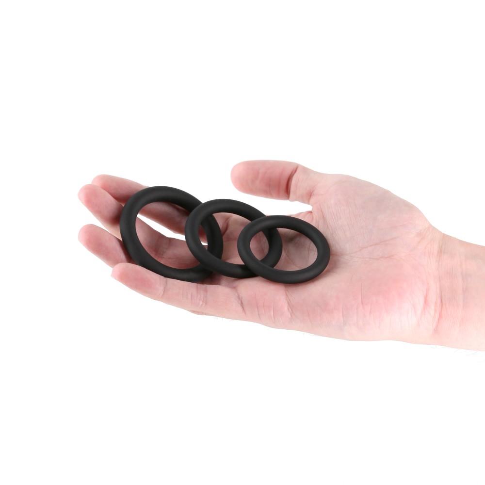 Renegade 3pc Slim Rings - péniszgyűrű szett (fekete) - Image 2