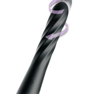 Anal Fantasy Elite Twist Ecstasy 24 cm - forgó-toló vibrátor (fekete)